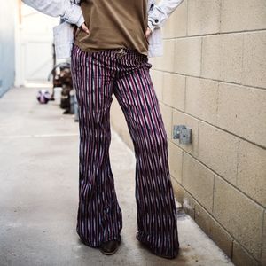 Stripped Bell Bottom Pants